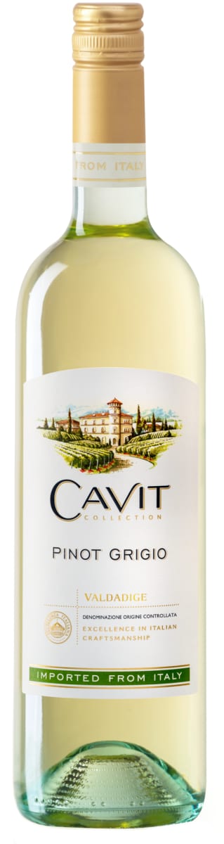 Cavit Pinot Grigio 2021  Front Bottle Shot