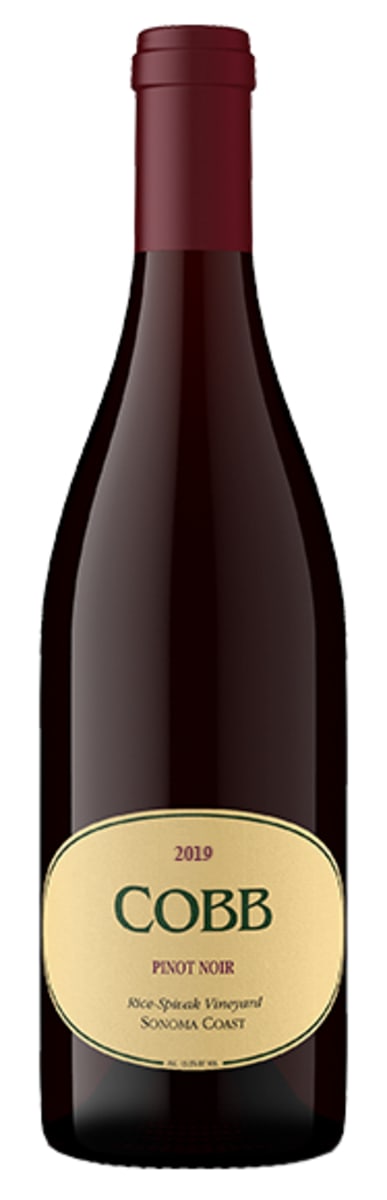 Cobb Wines Rice-Spivak Vineyard Pinot Noir 2019  Front Bottle Shot