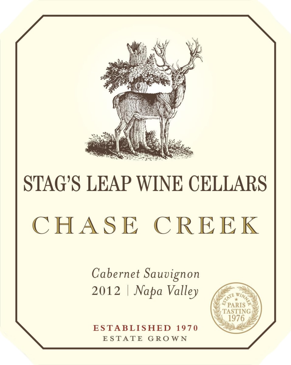 Stag's Leap Wine Cellars Chase Creek Cabernet Sauvignon 2012  Front Label