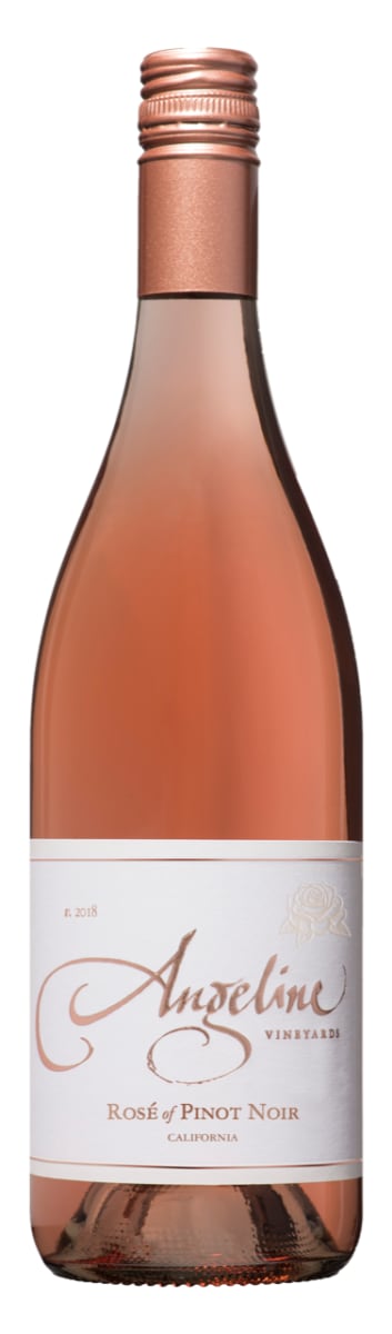 Angeline Rose of Pinot Noir 2018  Front Bottle Shot