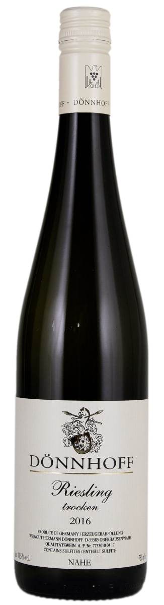 Donnhoff Nahe Estate Riesling Trocken 2016 Front Bottle Shot