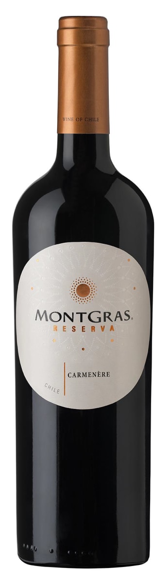 MontGras Reserva Carmenere 2018  Front Bottle Shot