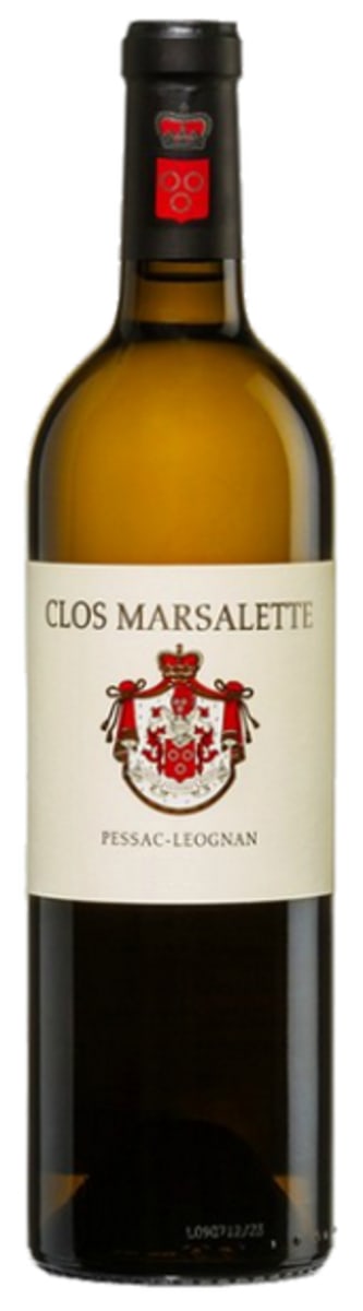 Chateau Clos Marsalette Blanc 2015 Front Bottle Shot