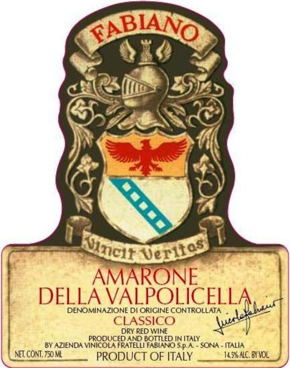 Fabiano Amarone della Valpolicella Classico 2014  Front Label