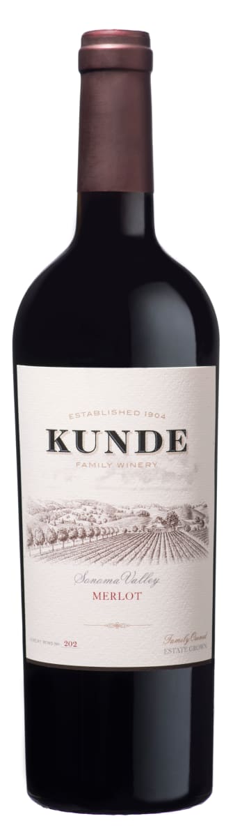 Kunde Merlot 2016  Front Bottle Shot