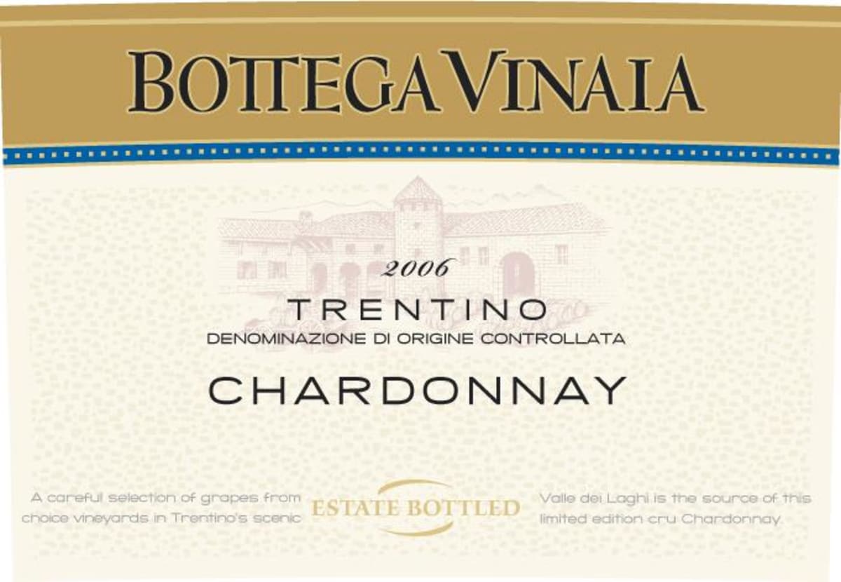 Cavit Bottega Vinai Chardonnay 2006 Front Label