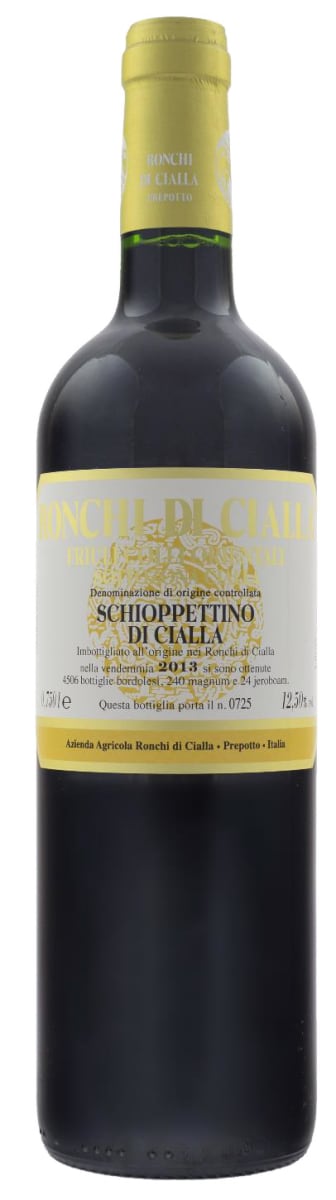 Ronchi di Cialla Schioppettino di Cialla 2013  Front Bottle Shot