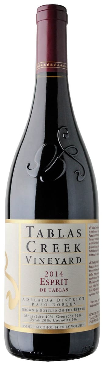 Tablas Creek Esprit de Tablas Rouge 2014 Front Bottle Shot