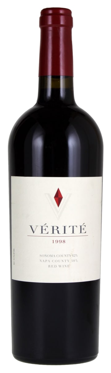 Verite (stained lablel) 1998  Front Bottle Shot