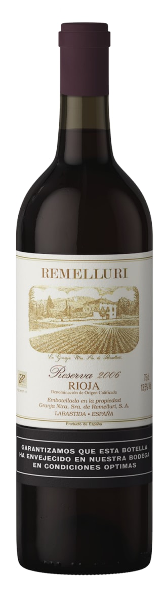 Remelluri Rioja Reserva 2006  Front Bottle Shot