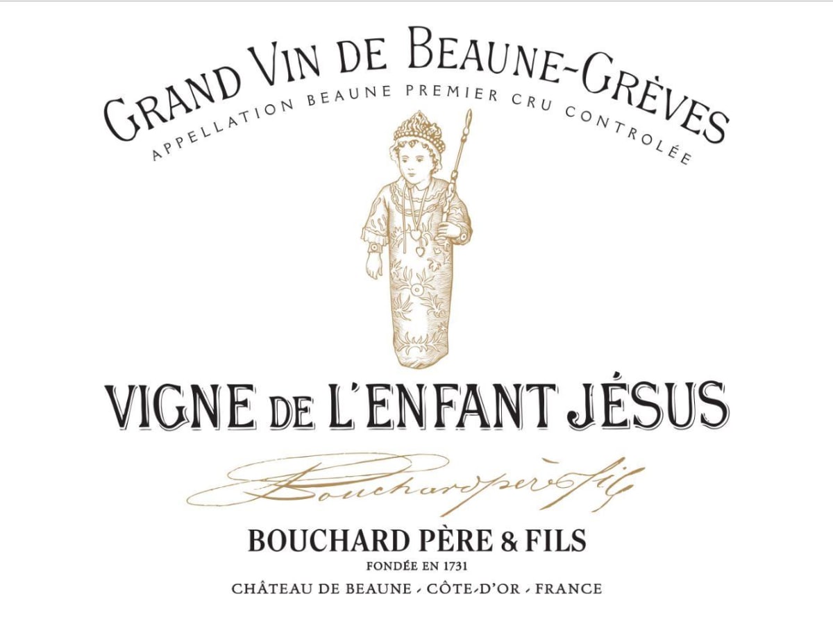 Bouchard Pere & Fils Beaune Greves Vigne de l'Enfant Jesus Premier Cru 2016 Etiqueta frontal