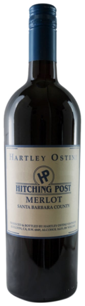 Hitching Post Hartley Ostini Merlot 2016  Front Bottle Shot