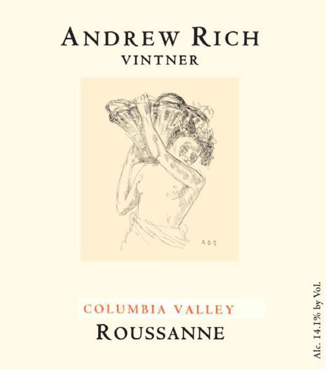 Andrew Rich Roussanne 2004  Front Label