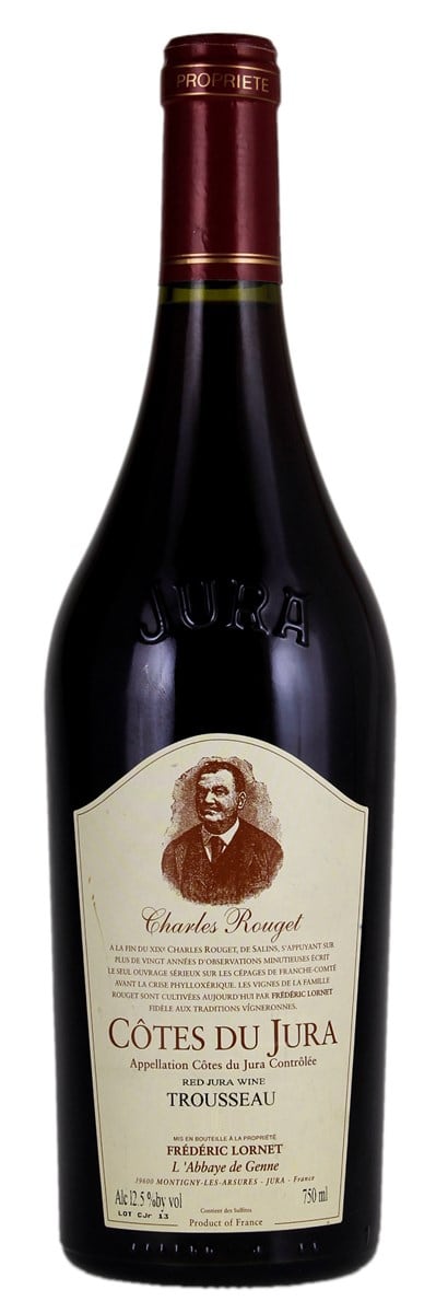 Frederic Lornet Charles Rouget Cotes du Jura Trousseau 2014 Front Bottle Shot