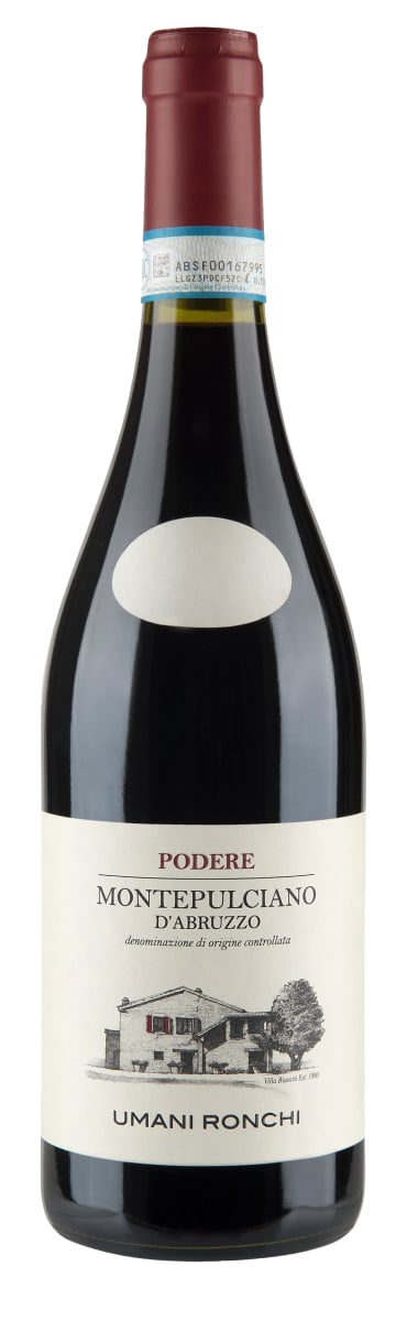 Umani Ronchi Montepulciano d'Abruzzo Podere 2020  Front Bottle Shot