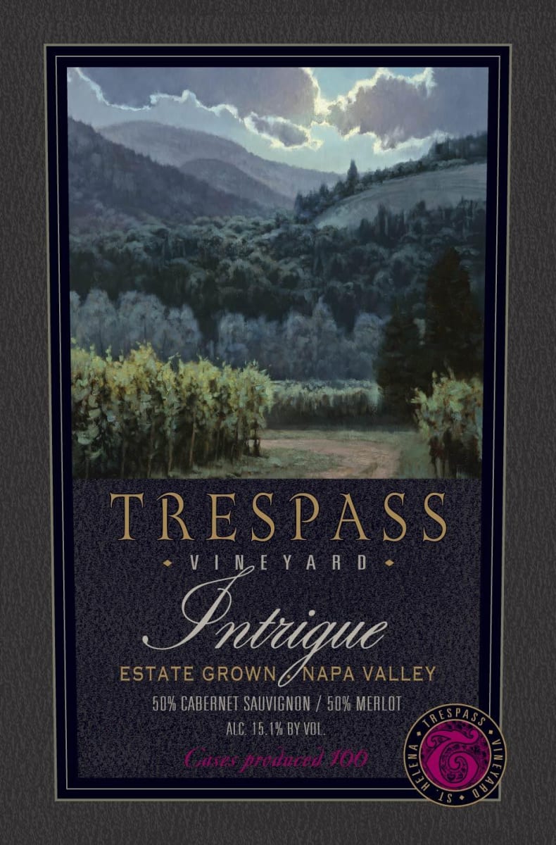 Trespass Vineyard Intrigue 2014  Front Label