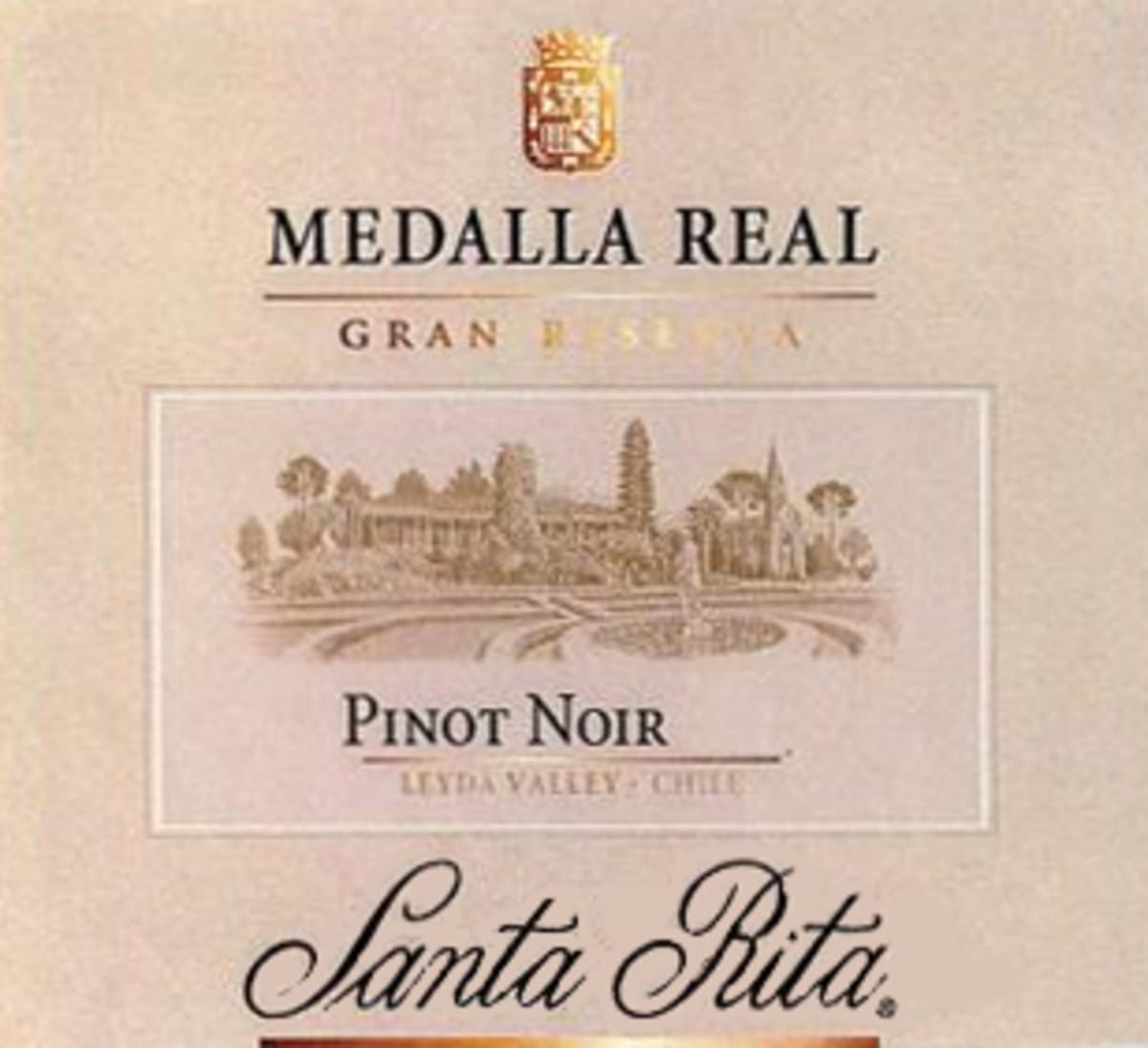 Santa Rita Medalla Real Gran Reserva Pinot Noir 2008  Front Label