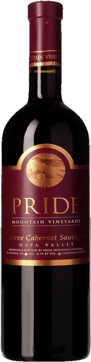 Pride Mountain Vineyards Reserve Cabernet Sauvignon 1995  Front Bottle Shot