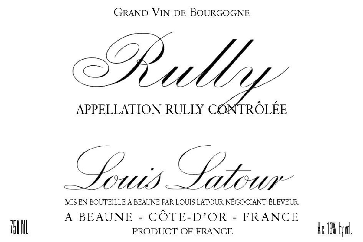 Louis Latour Rully Rouge 2014  Front Label