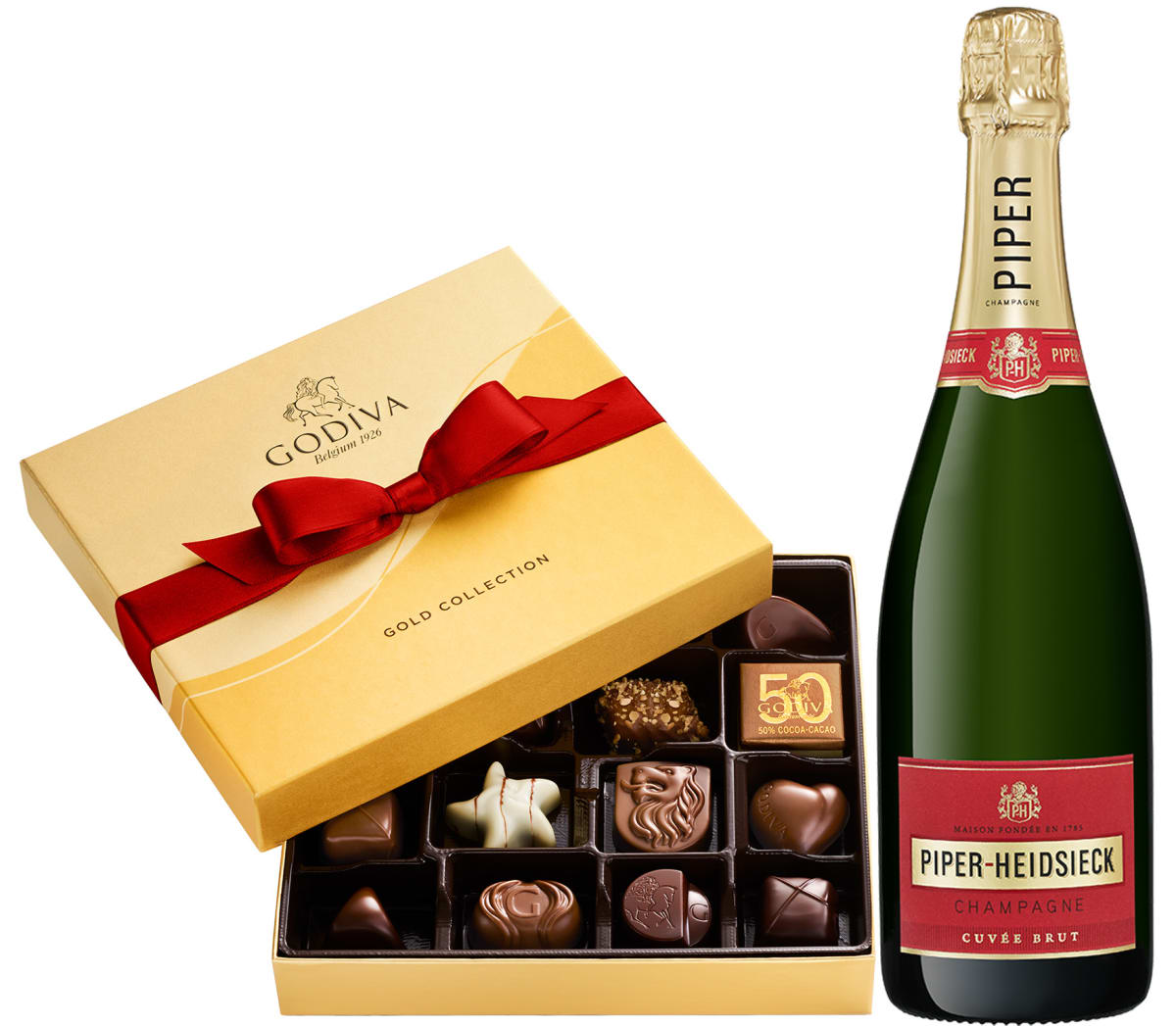 wine.com Champagne & Godiva Gift Set  Gift Product Image