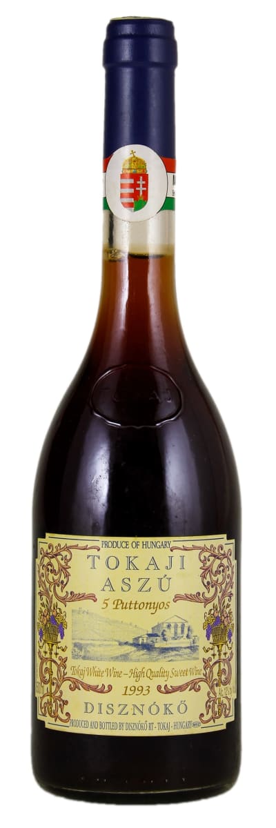 Disznoko Tokaji Aszu 5 Puttonyos (500ML) 1993  Front Bottle Shot