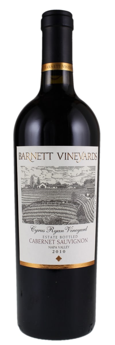 Barnett Vineyards Cyrus Ryan Cabernet Sauvignon 2010  Front Bottle Shot