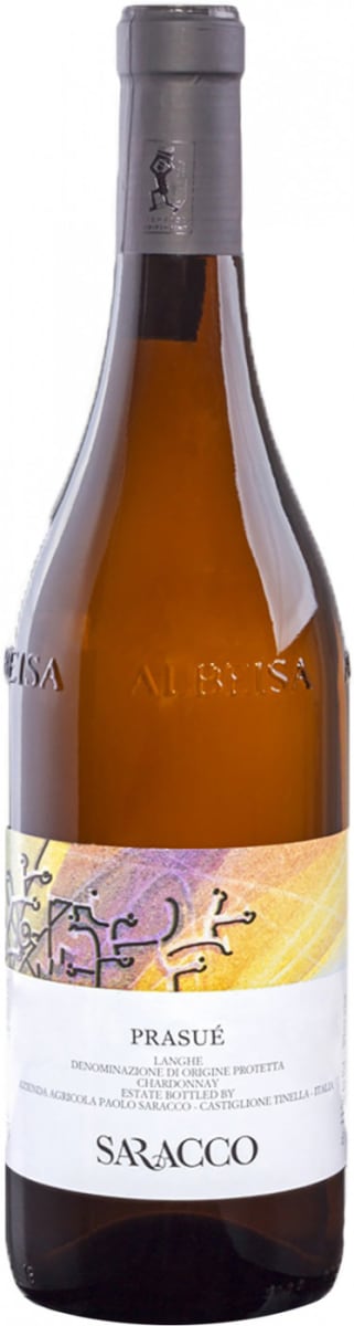 Saracco Langhe Prasue Chardonnay 2015 Front Bottle Shot