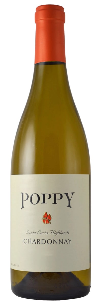 Poppy Santa Lucia Highlands Chardonnay 2017  Front Bottle Shot