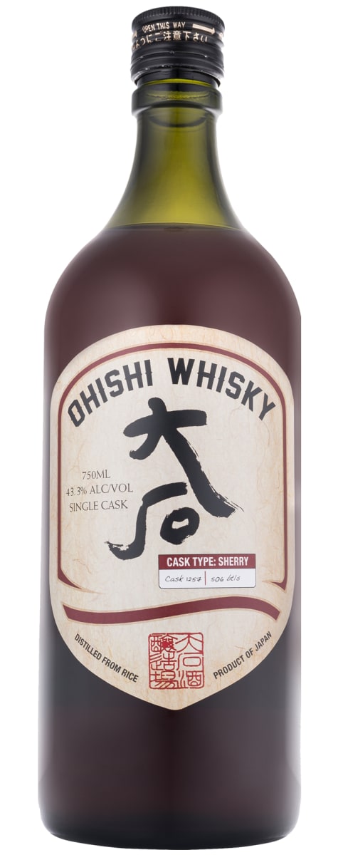 Ohishi Sherry Cask Japanese Whisky  Front Bottle Shot