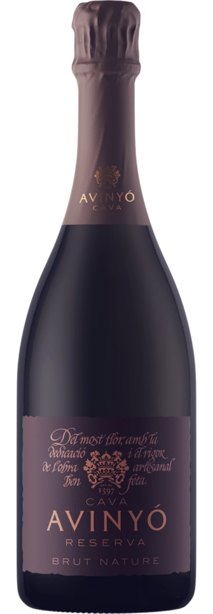 Avinyo Reserva Brut Nature Cava 2015  Front Bottle Shot