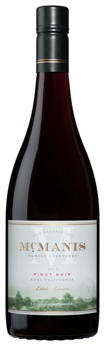 McManis Family Vineyards Pinot Noir 2017  Front Bottle Shot