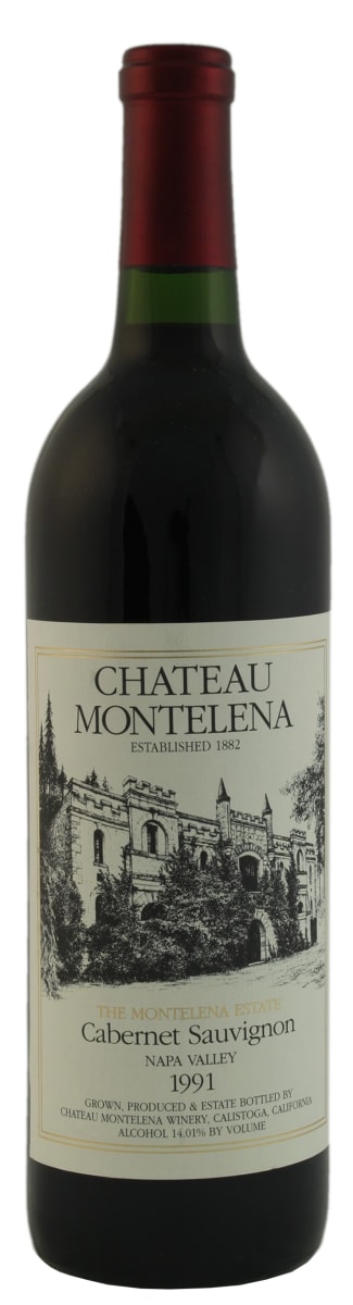 Chateau Montelena Estate Cabernet Sauvignon (scuffed labels) 1991 Front Bottle Shot