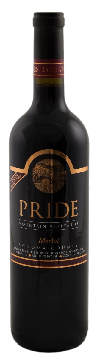 Pride Mountain Vineyards Vintner Select Merlot 2009 Front Bottle Shot