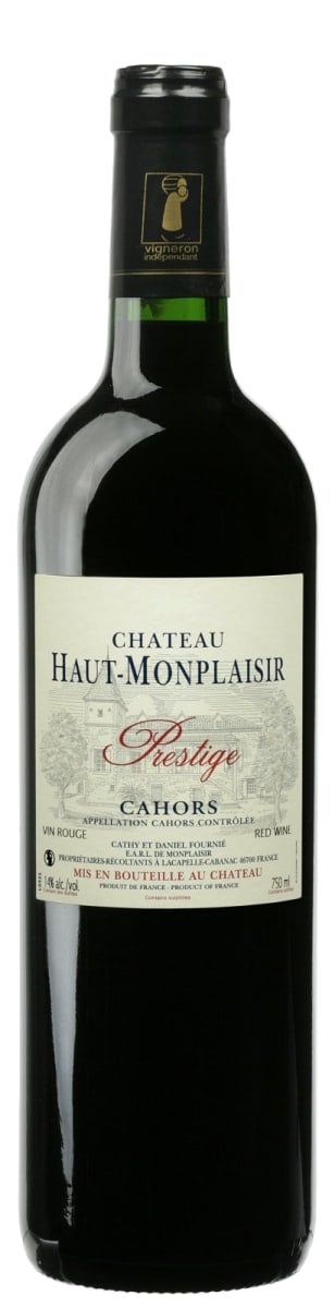 Chateau Haut-Monplaisir Cahors Prestige 2016  Front Bottle Shot