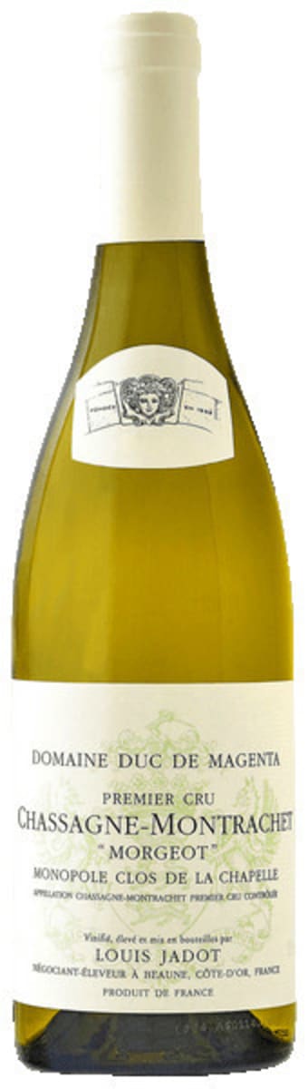 Louis Jadot Chassagne-Montrachet Morgeot Clos de la Chapelle Premier Cru 2019  Front Bottle Shot