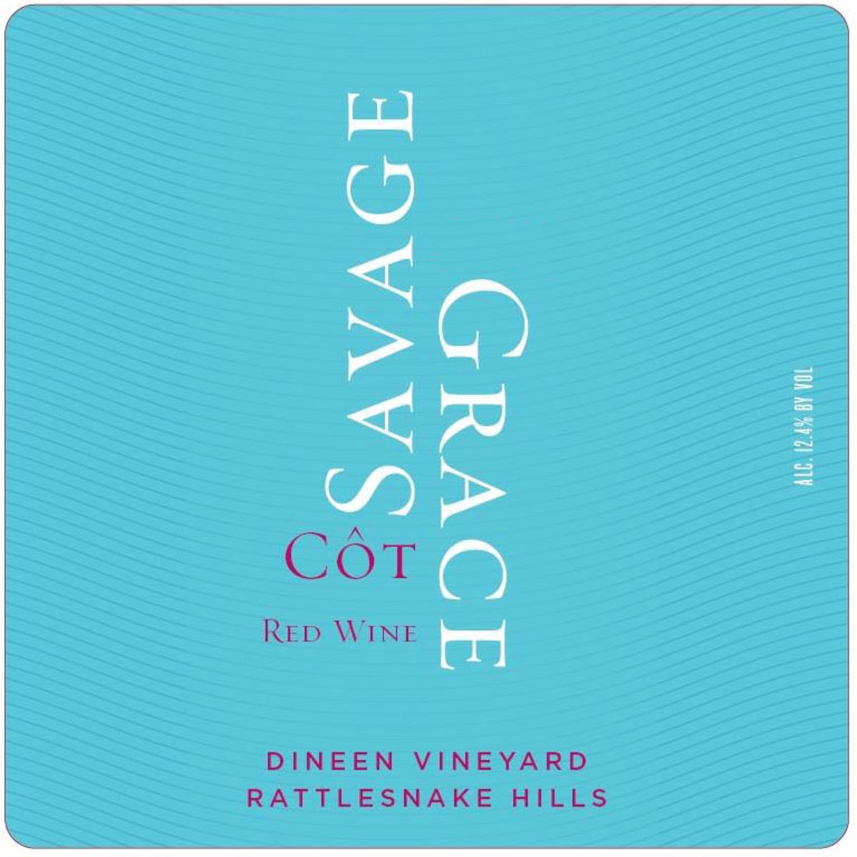 Savage Grace Wines Dineen Vineyard Cot 2018  Front Label