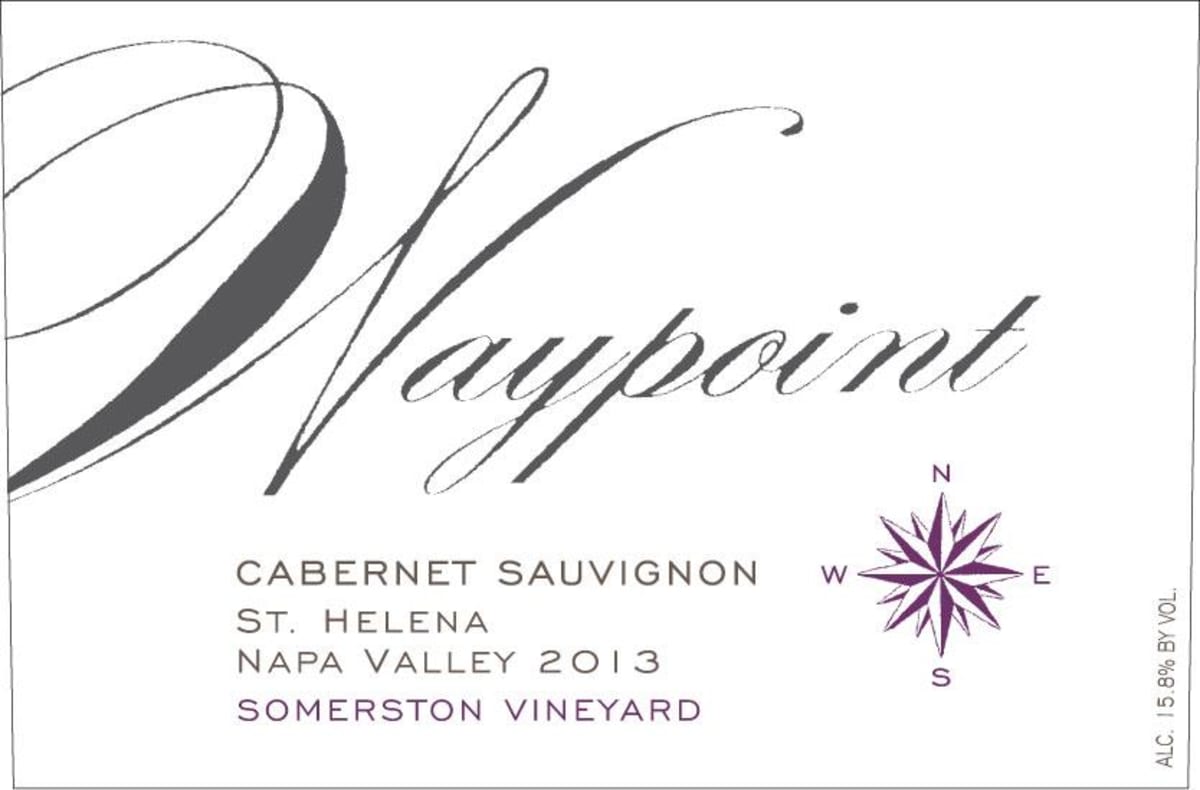 Waypoint Vineyards Cabernet Sauvignon 2013  Front Label