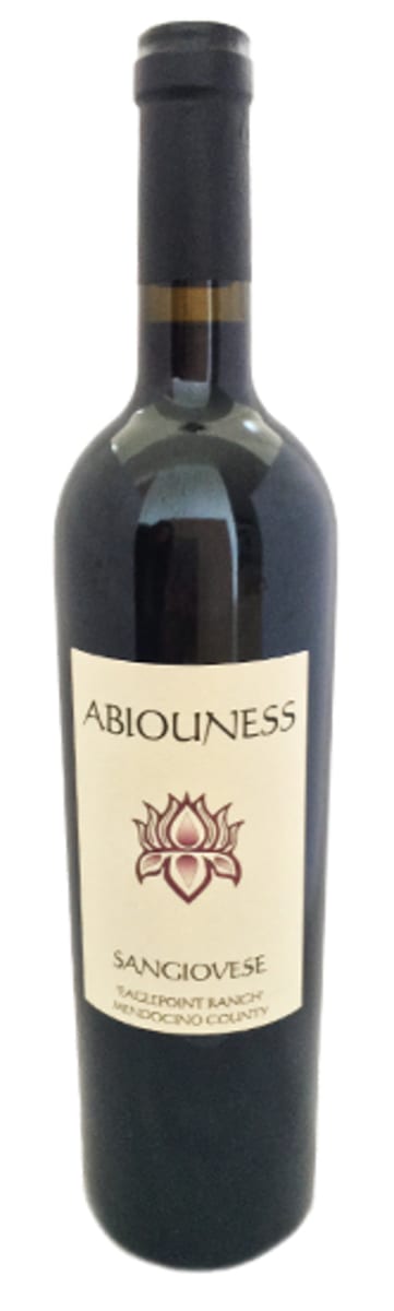 Abiouness Wines Eaglepoint Ranch Sangiovese 2014  Front Bottle Shot