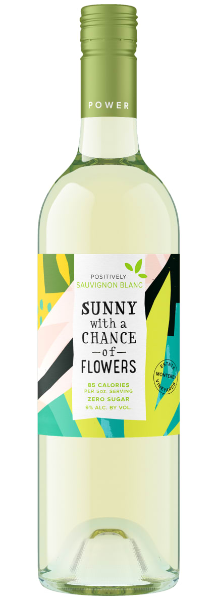 Sunny With a Chance of Flowers Sauvignon Blanc 2019  Front Bottle Shot