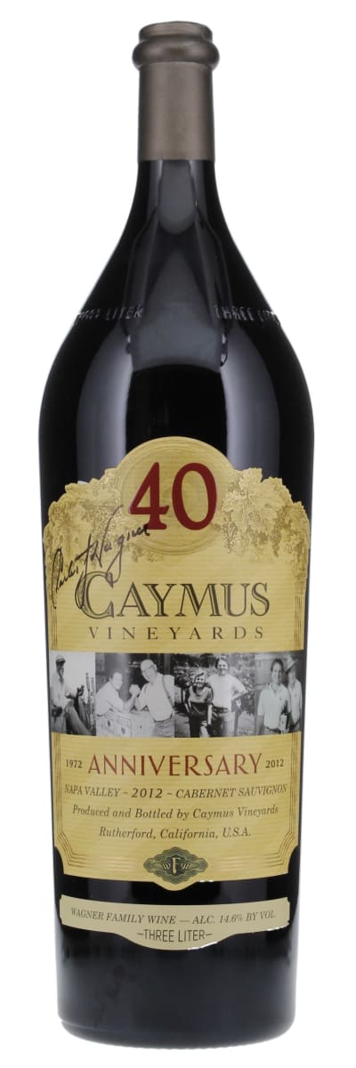 Caymus Napa Valley Cabernet Sauvignon (3 Liter Bottle - signed) 2012  Front Bottle Shot