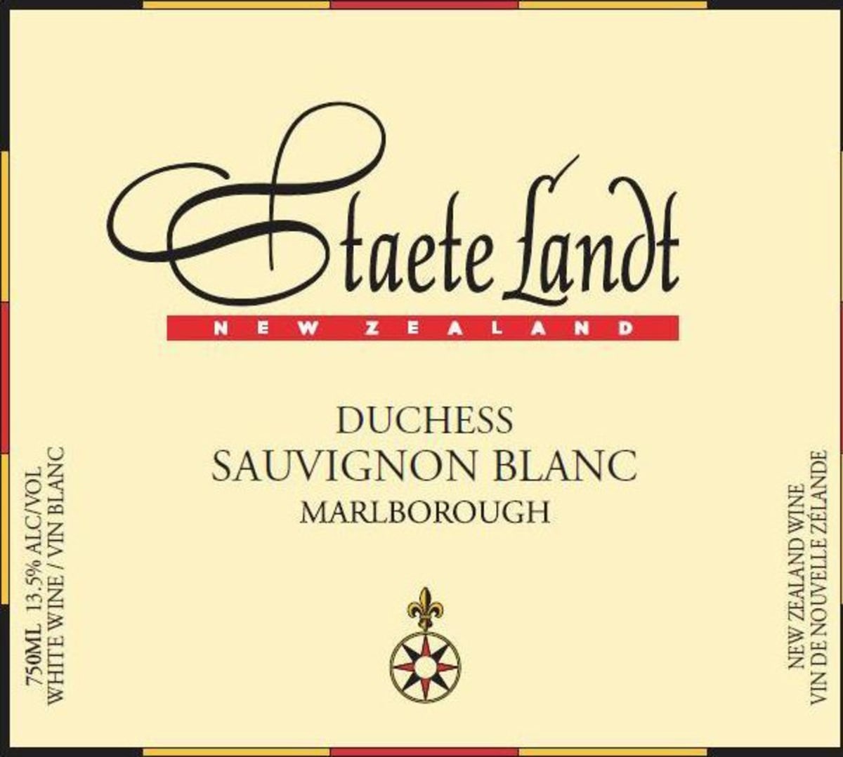 Staete Landt Duchess Sauvignon Blanc 2016 Front Label