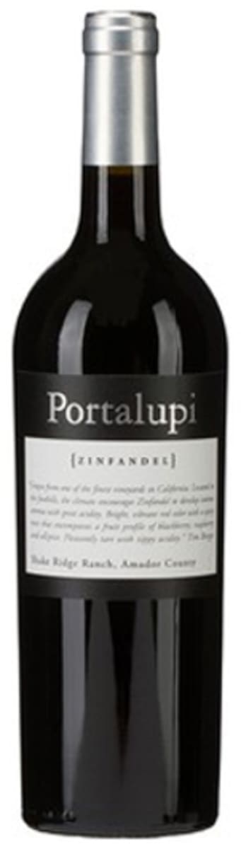 Portalupi Shake Ridge Ranch Zinfandel 2017  Front Bottle Shot