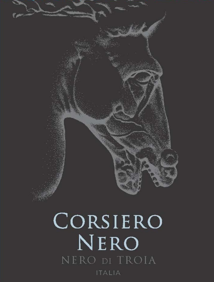 Corsiero Nero Nero di Troia 2016  Front Label