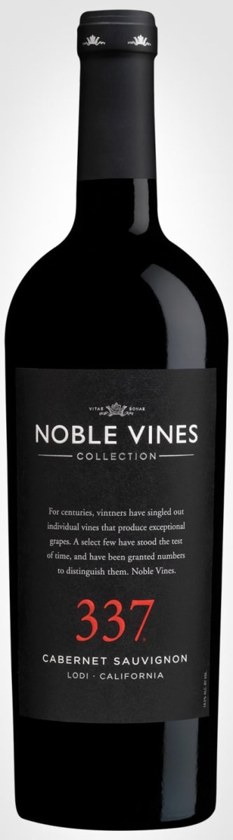 Noble Vines 337 Cabernet Sauvignon 2016  Front Bottle Shot