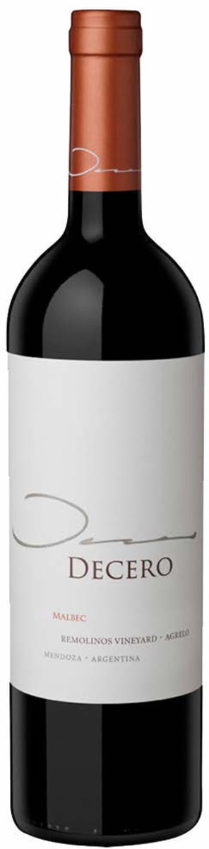 Finca Decero Remolinos Vineyard Malbec 2014 Front Bottle Shot