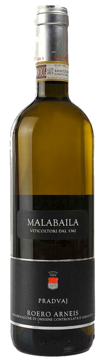 Malabaila Roero Arneis 2016 Front Bottle Shot