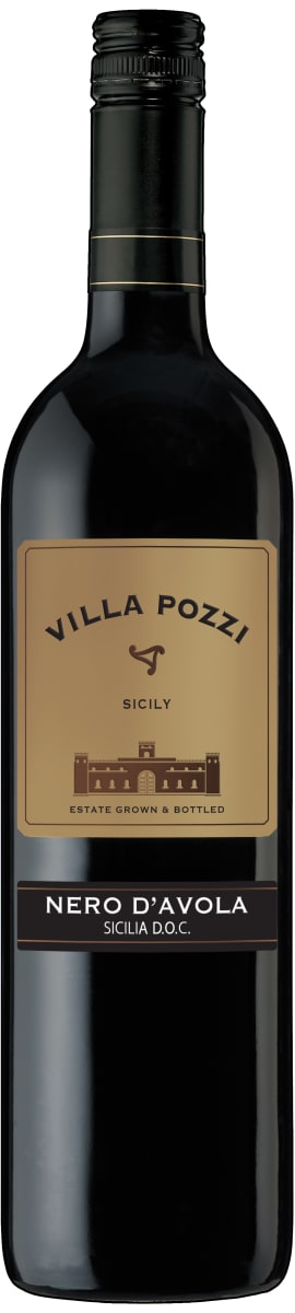 Villa Pozzi Nero d'Avola 2015 Front Bottle Shot