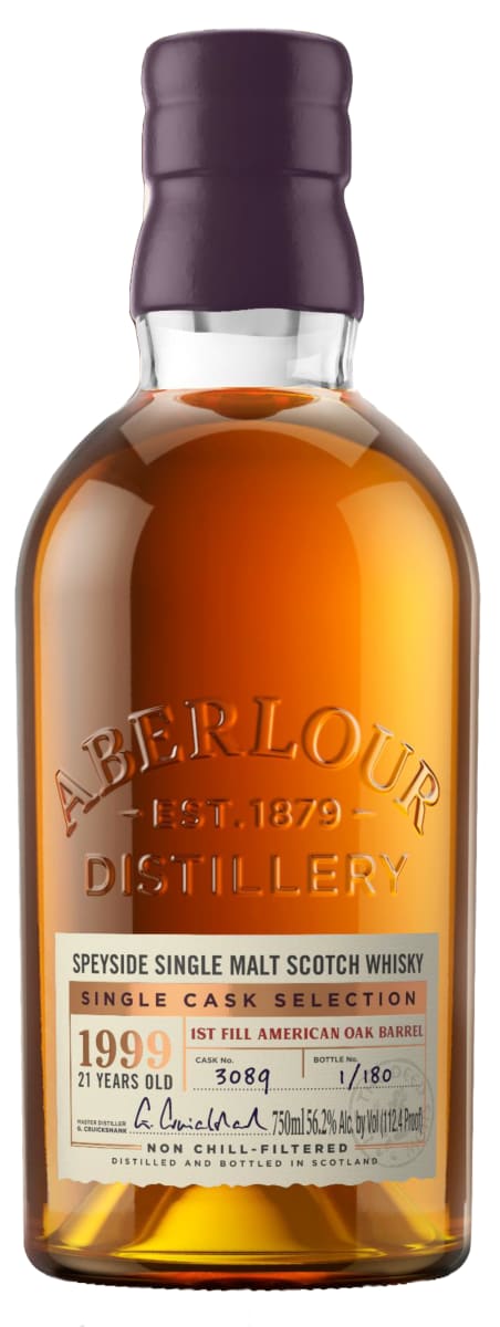 Aberlour 21 Year 1st Fill American Oak Cask Single Malt Scotch Whisky