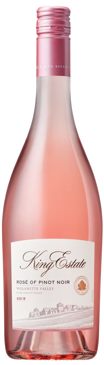 King Estate Willamette Valley Rose of Pinot Noir 2019  Front Bottle Shot