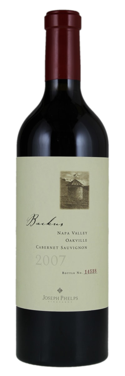 Joseph Phelps Backus Vineyard Cabernet Sauvignon 2007  Front Bottle Shot